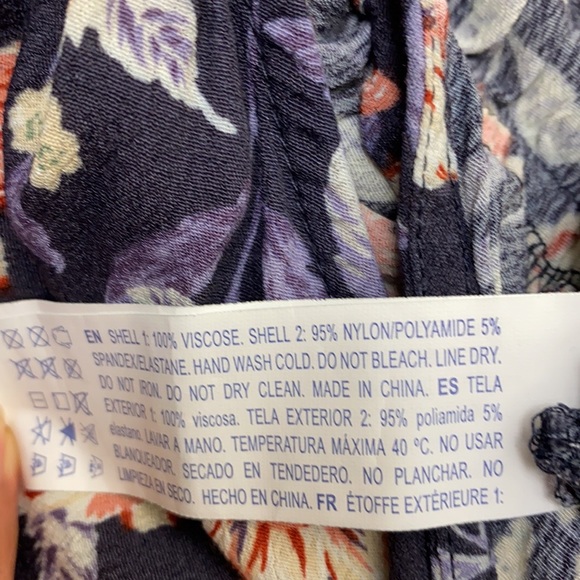 F21 Purple Multi-Floral Print Mini Romper Sz S - Picture 16 of 16